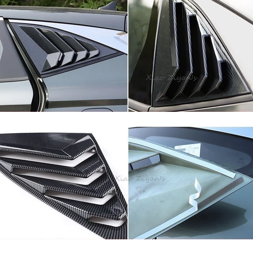 For Hyundai Tucson TL 2016~2021 2017 2018 2019 2020 Car Rear Window Triangle Shutters Cover Side Vent Modified Accessories