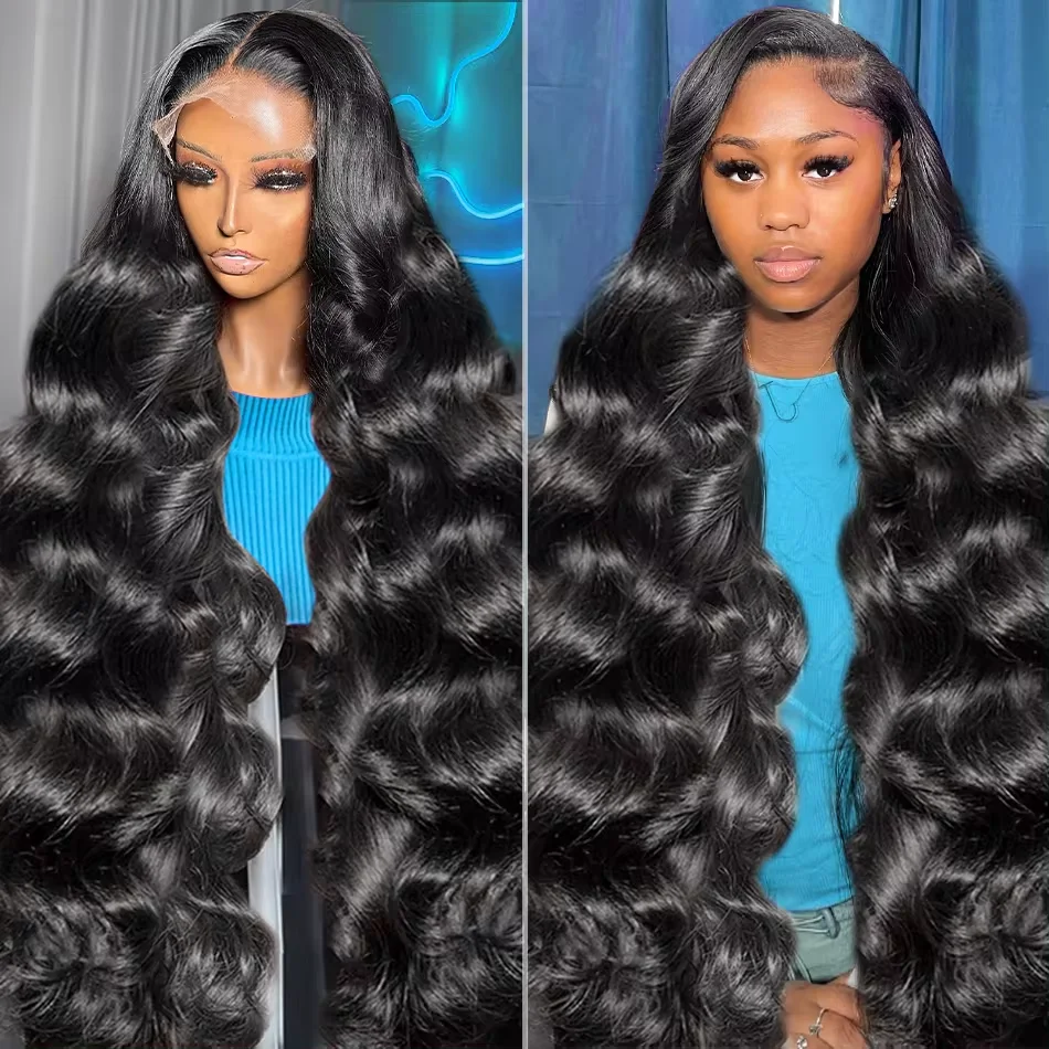 40 50 Inch 13x4/13x6 Body Wave Lace Front Human Hair Wigs 200% 360 HD Transparent Lace Frontal Wig Remy Hair Wig