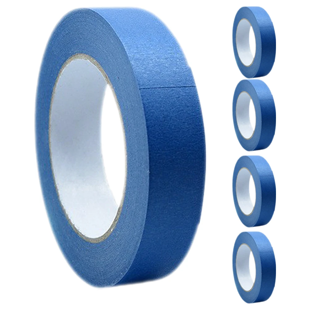 

5pcs Blue Decorative 1cm Wide Auto Paint Tape Masking Tape for Painting Automotive DIY Projects Strong Adhesion