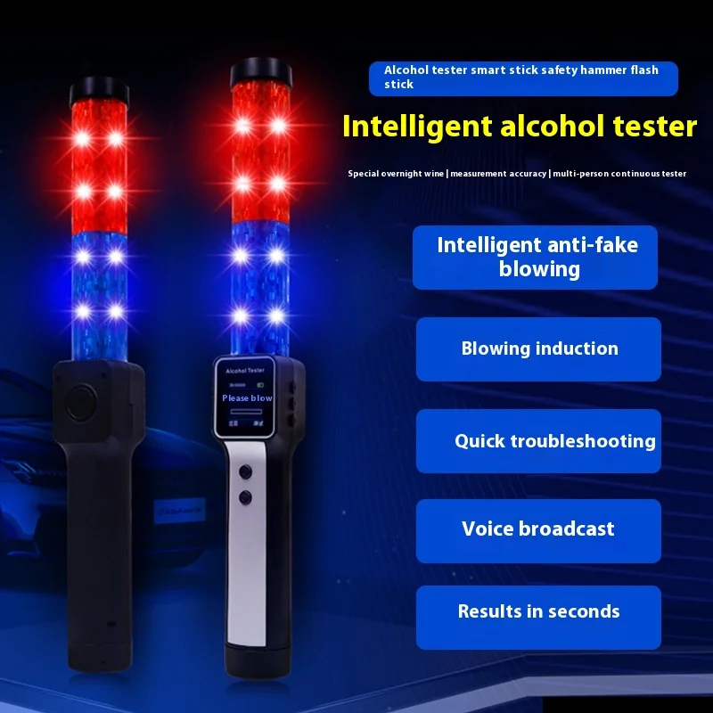 Portable S+ High-Precision Breath Alcohol Tester Professional Accurate Detection for Drunk Driving Cross-Border Device