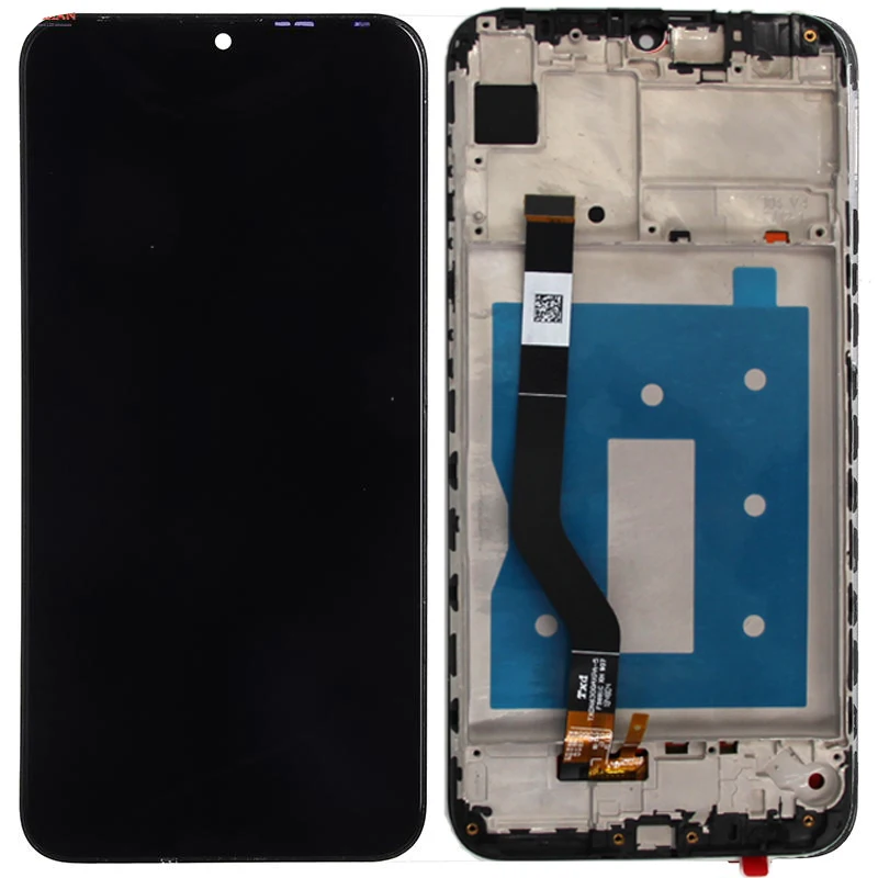 Display LCD Touch Screen Digitizer, Montagem com Frame, Huawei Y7 2019, DUB-LX3, DUB-L23, DUB-LX1