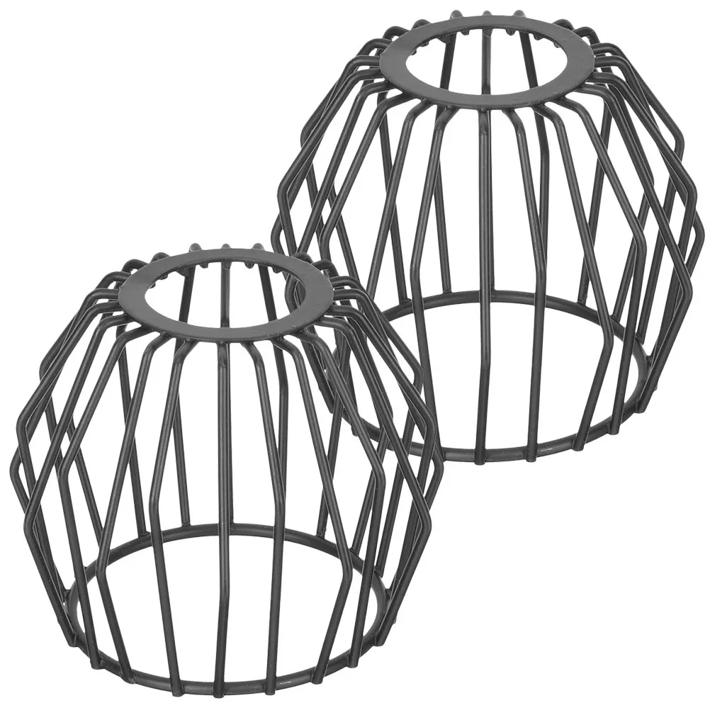 

2Pcs Iron Art Lamp Shade Hollow Out Decorative Pendant Light Cover Ceiling Lamp Shade for Living Room Bedroom Kitchen