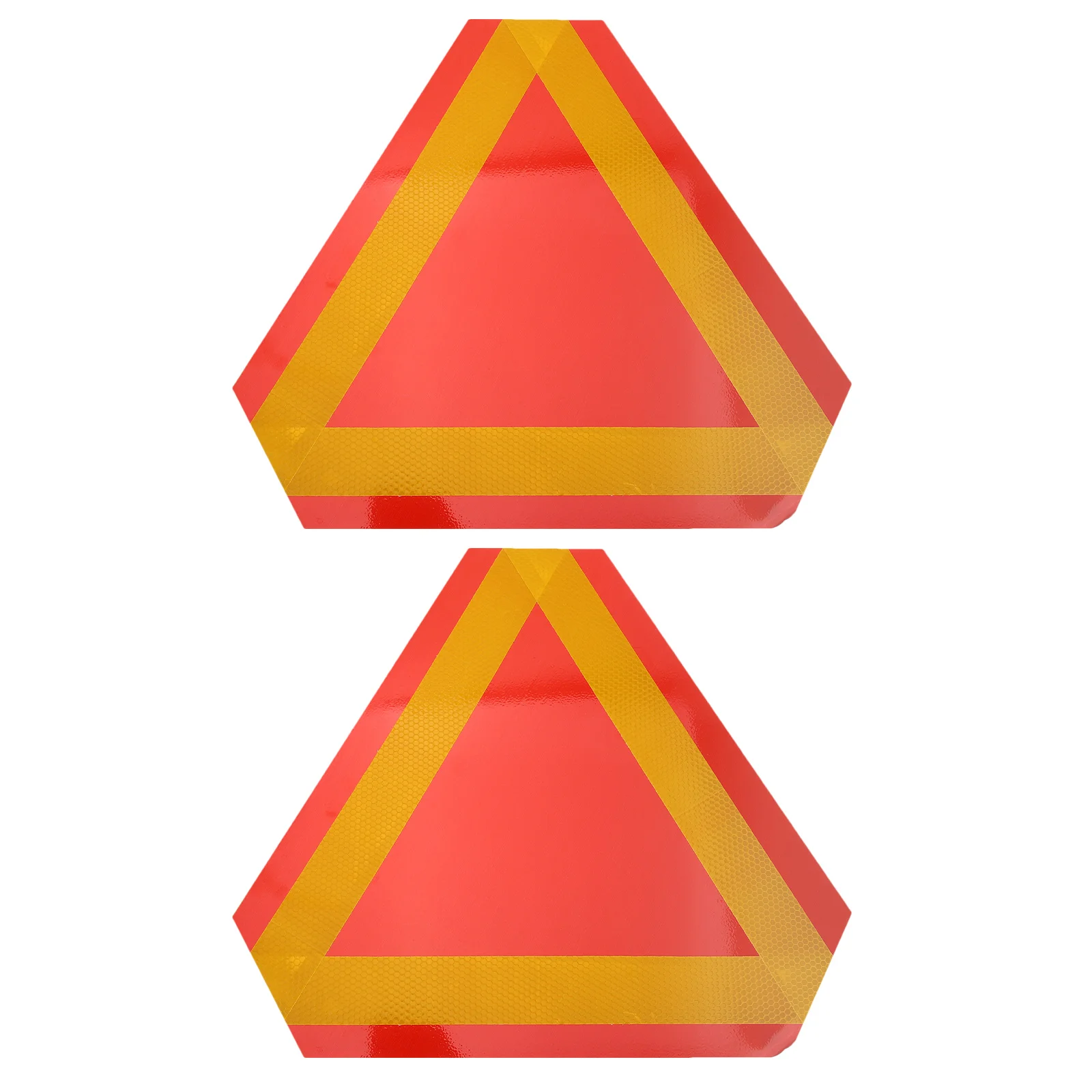 

2Pcs Triangle Car Reflector Sign Professional Slow Moving Vehicle Warning Reflectors for Enhanced Night Visibility Tractors and