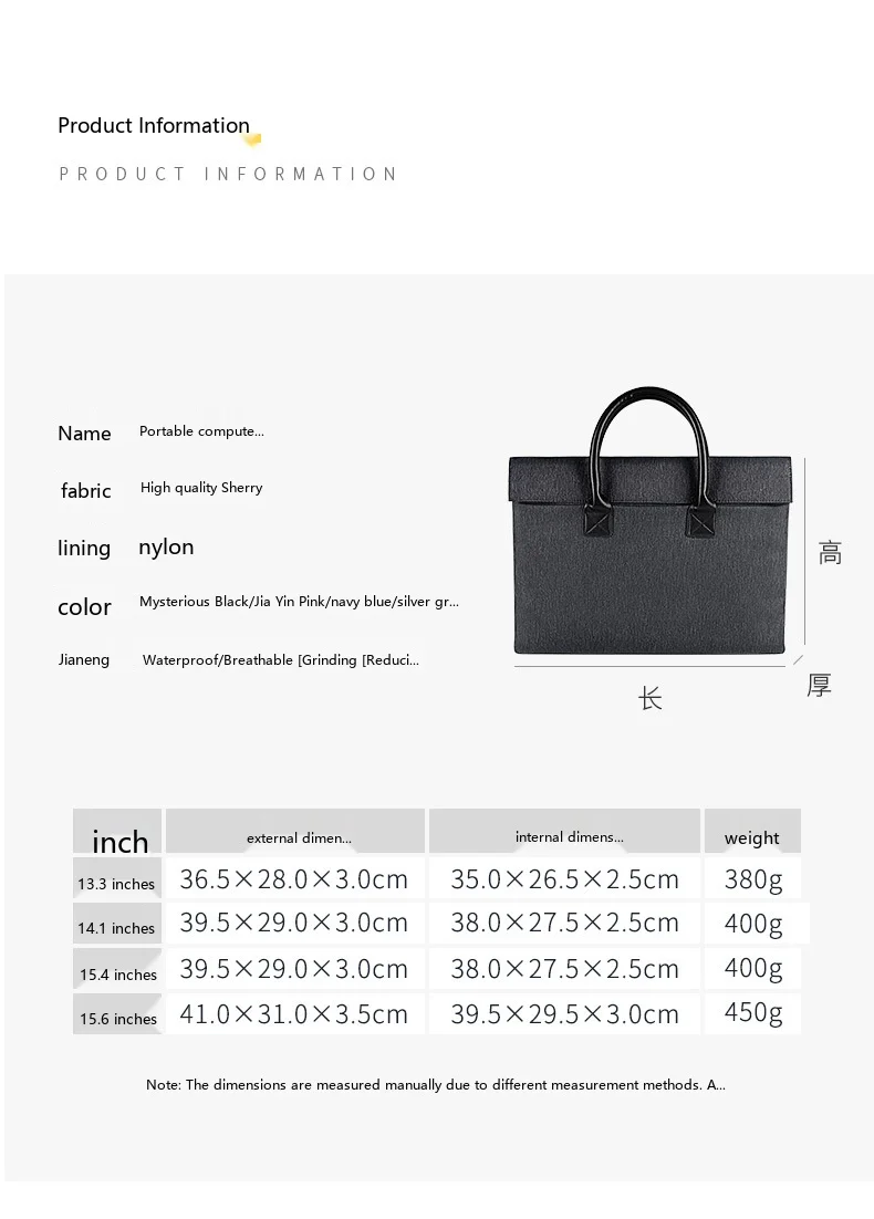Modische Laptop-Tragetasche 13 15 Zoll Rosa Grau Wasserdichte Nylon-Aktentasche für Frauen im Büro – Detail 2