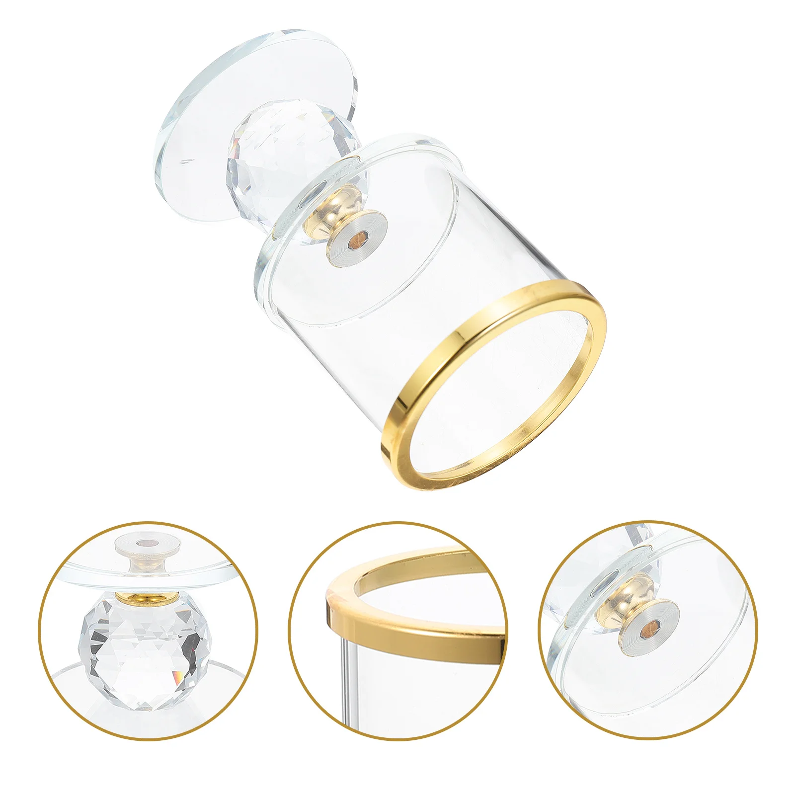 

Glass Crystal Holder Stylish Glass Tealight Holder Romantic Wedding Festival Decor Dining Table Stand