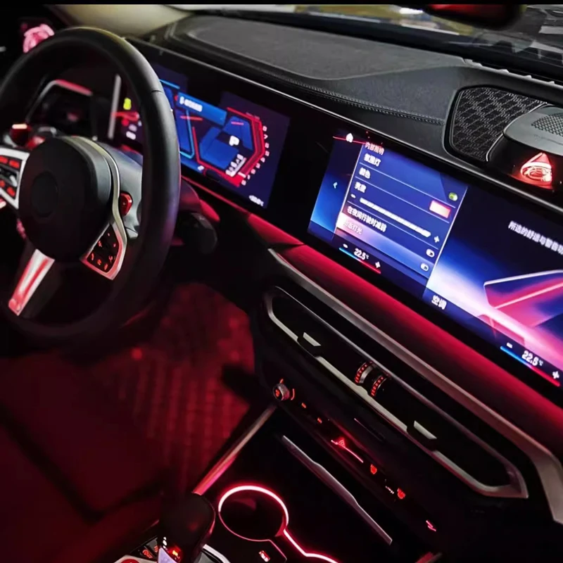 LED für BMW Instrument Umgebungsbeleuchtung für BMW 2/3/4/7 Serie X5 X6 X7 M3 M4 G20 G22 G80 G82 Gebogenes Display Umgebungsbeleuchtung – Detail 3