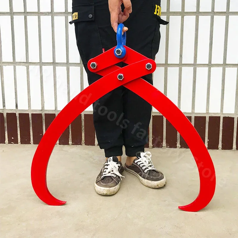 

Heavy Duty Log Lifter Grapple Hook Steel Wood Lifting Tool for Firewood Lifting Tree Trunk Moving Forestry Logging Claw Tongs