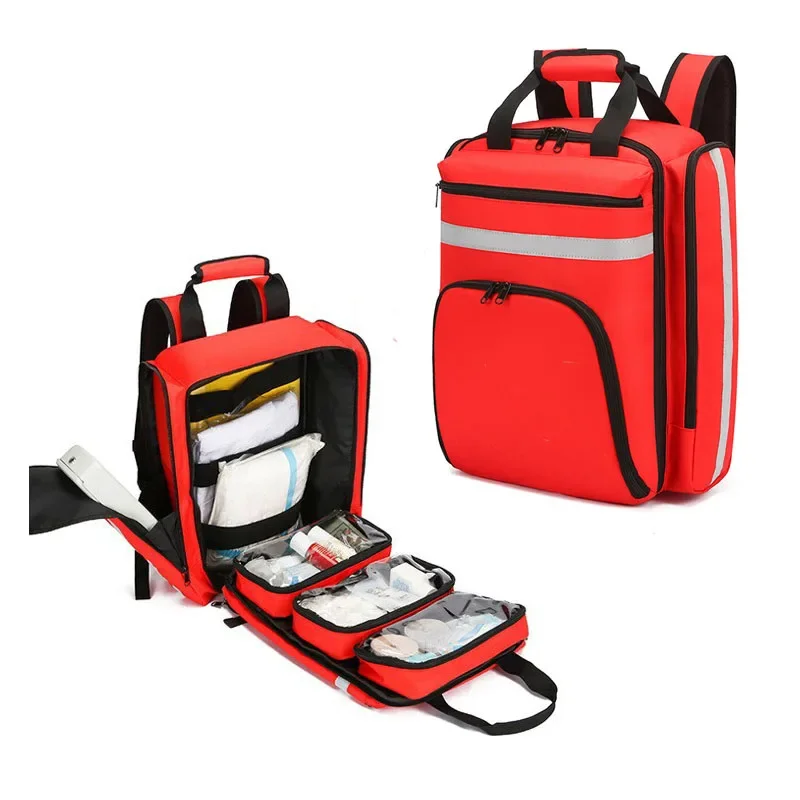 First Aid Kits Emergency Foldable Rescue Backpacks Large Capacity Sorted Storage Outdoor Camping Survival Kits Medical Kits