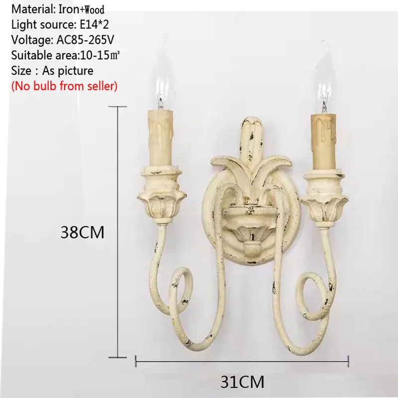 Imagem -04 - Lâmpada de Parede Conduzida Dobro Retro da Madeira Maciça Luzes Francesas Quarto Cabeceira Corredor Homestay Luz Decorativa