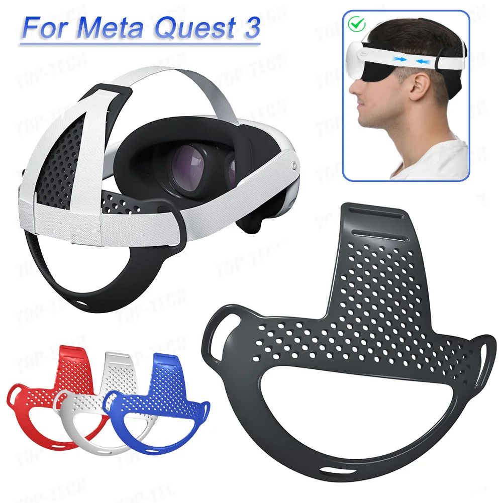 Для мета-квеста 3 наголовный ремень Подушка сменная искусственная подушка из ТПУ уменьшение давления для квеста 3 Аксессуары для VR-гарнитуры