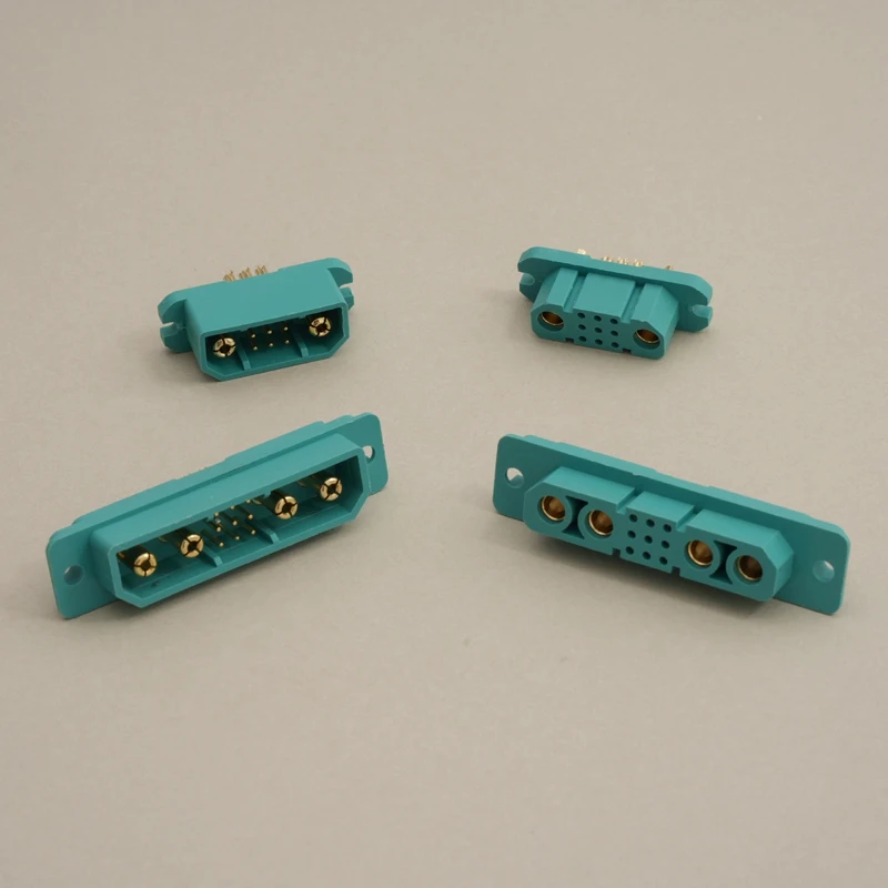 2Pairs 9+2/9+4 Pin VTOL Connector Gold-plated Contact Adapter Male Female Quick-Release Plug for RC Fixed Wing Aircraft DIY Part