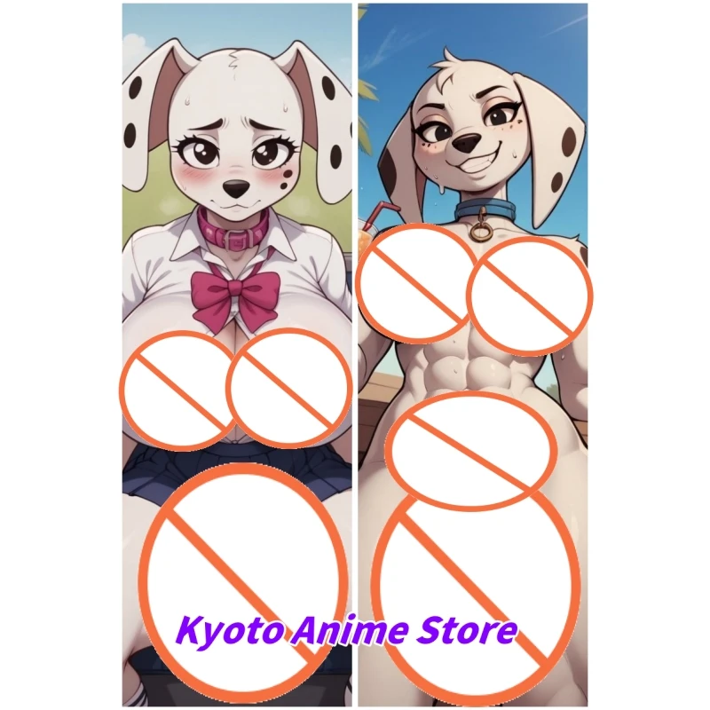 

Dakimakura Anime Animal Orcs Dolly Dalmata Double-sided Print Life-size Body Pillow Cover Bedding Gifts