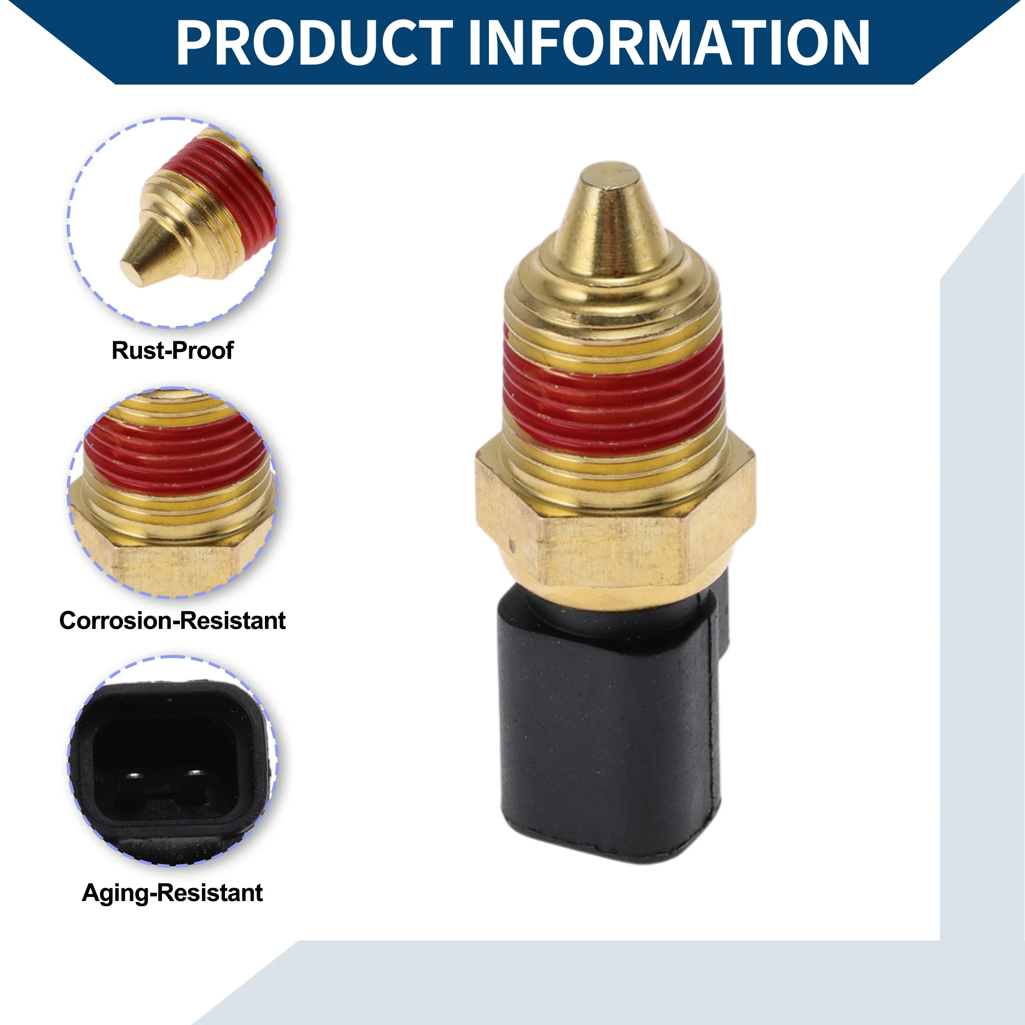 UXCELL エンジン冷却水温度センサー No.TS380 水温センサー フォード E-150 ベース シャトー XL XLT 4.6L V8-ガス用