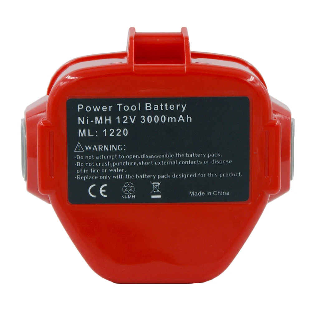 12V NiMH 3000mAh Rechargeable Battery for Makita PA12 1220 1233 1234 1235 1050D 6227D 6313D 6317D 193157-5 Cordless Power Tools
