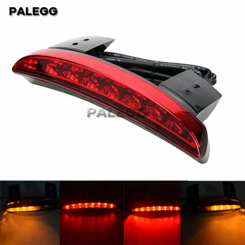 Lámparas de luz trasera para motocicleta, señal de giro, guardabarros trasero izquierdo y derecho, luz trasera de freno para Harley Touring Sportster XL 1200 883