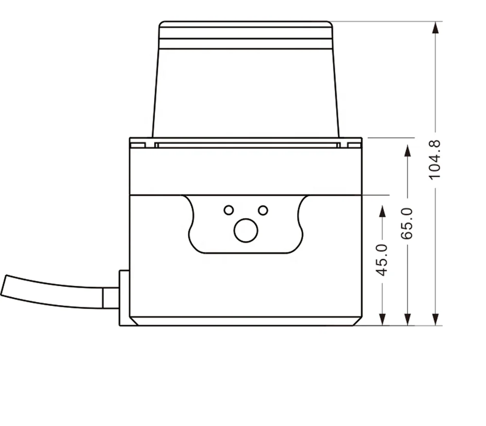 Escáner láser de seguridad de tecnología avanzada, sensor de escáner general para interiores y exteriores