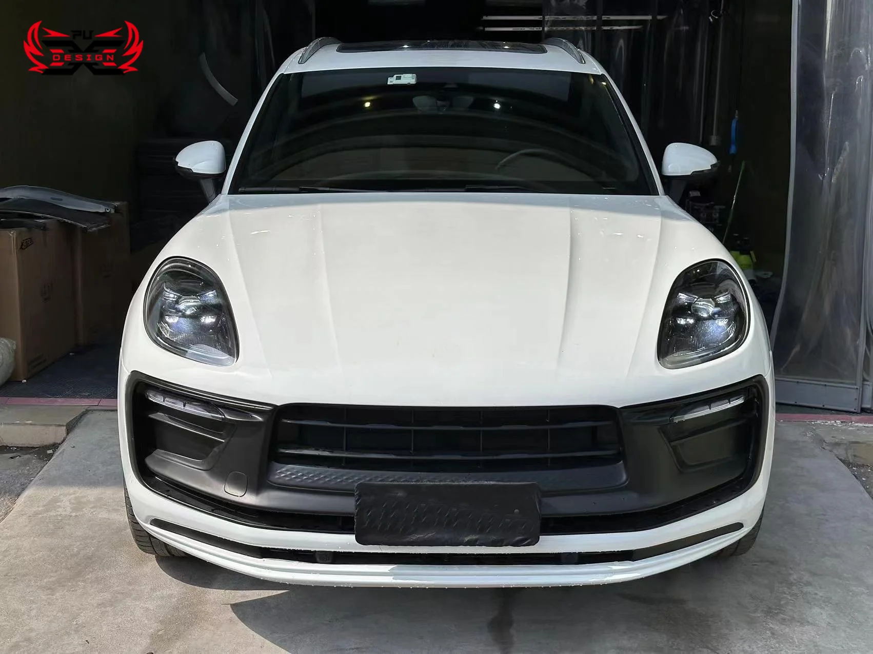 For Porsche Macan 2014-2021 Upgrade Latest 2022 Macan GTS FRP Front Bumper Rear Bumper Body Kit