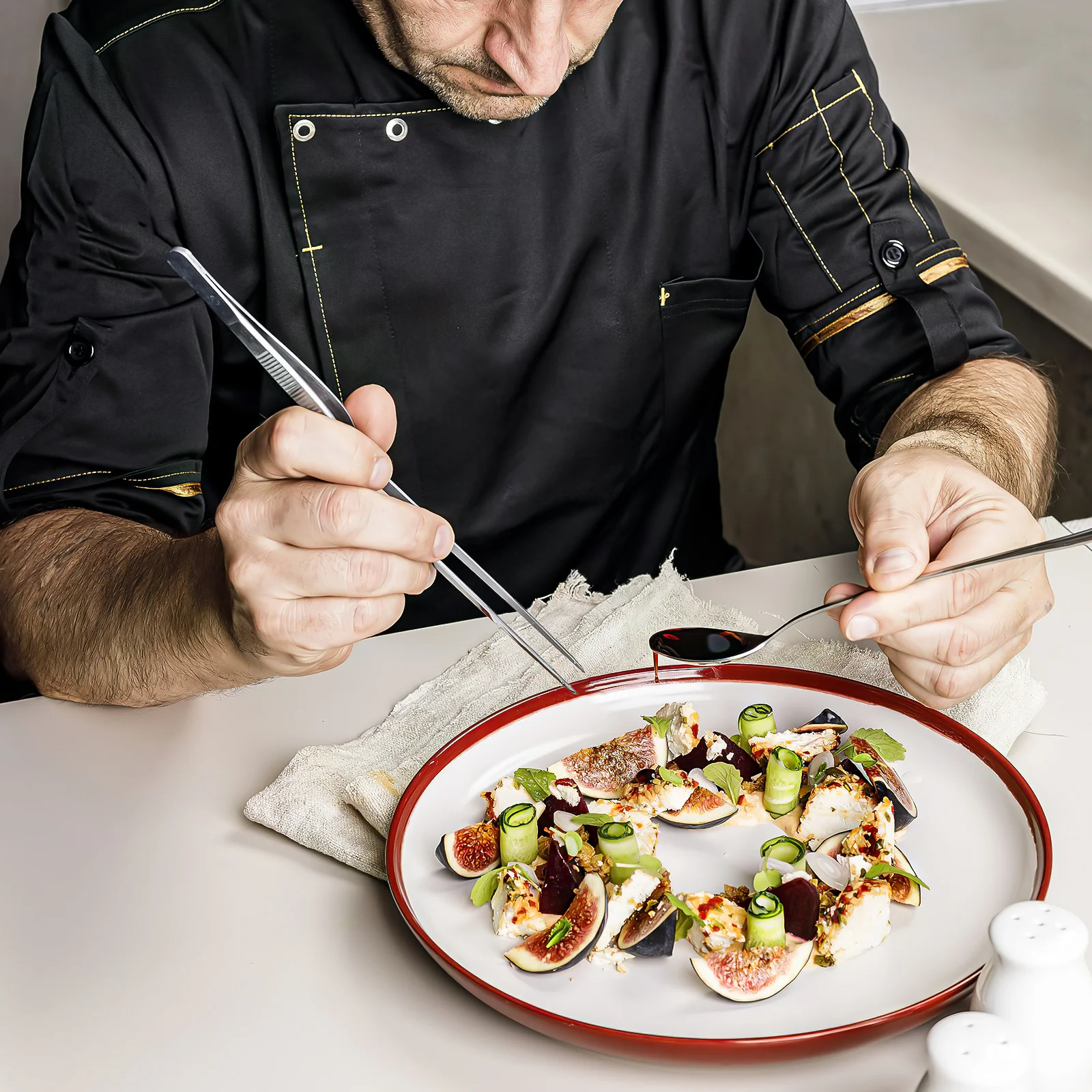 

2pcs Stainless Steel Kitchen Food Tweezers Long Steak Clip For Cooking Bbq Restaurant Multifunctional Fish Bone Removing Tool