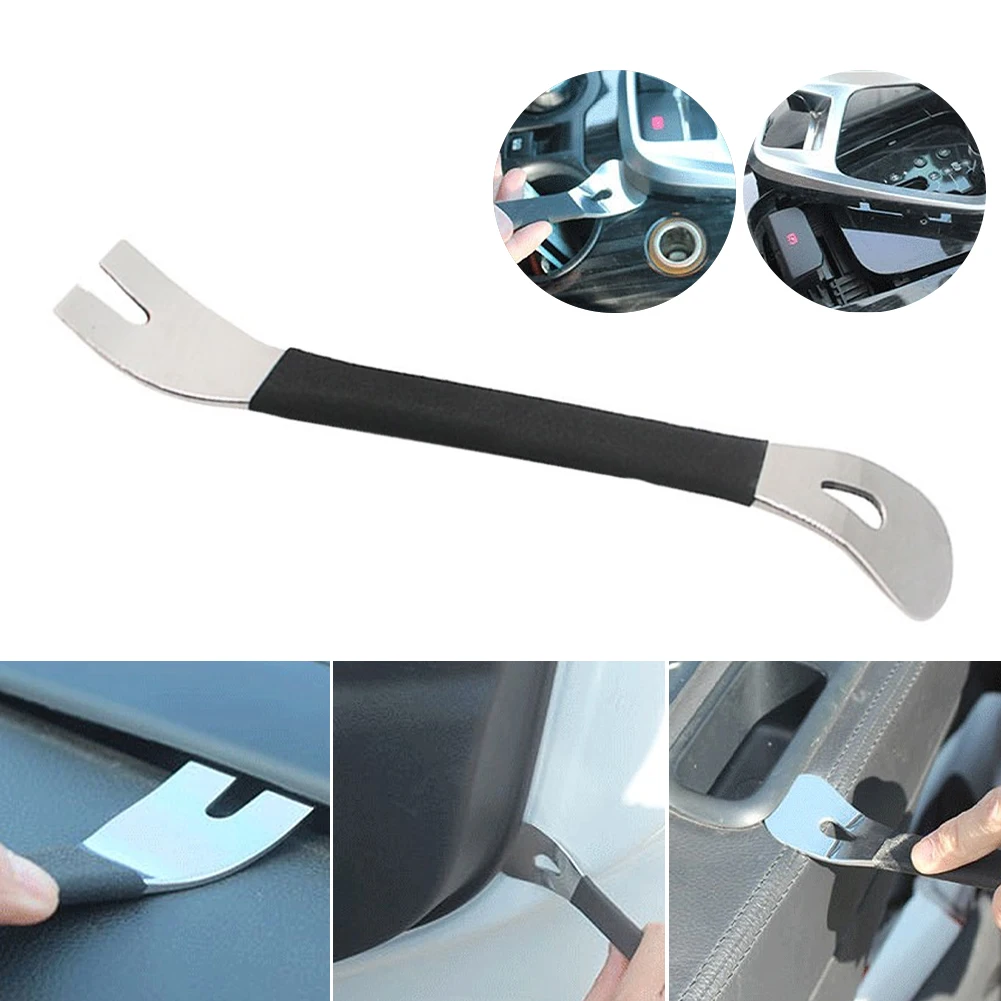 Car Trim Removal Tool Stainless Steel Durable Two-end Trim Level Pry Tools Door Panel Audio Terminal Fastener Repair Tools