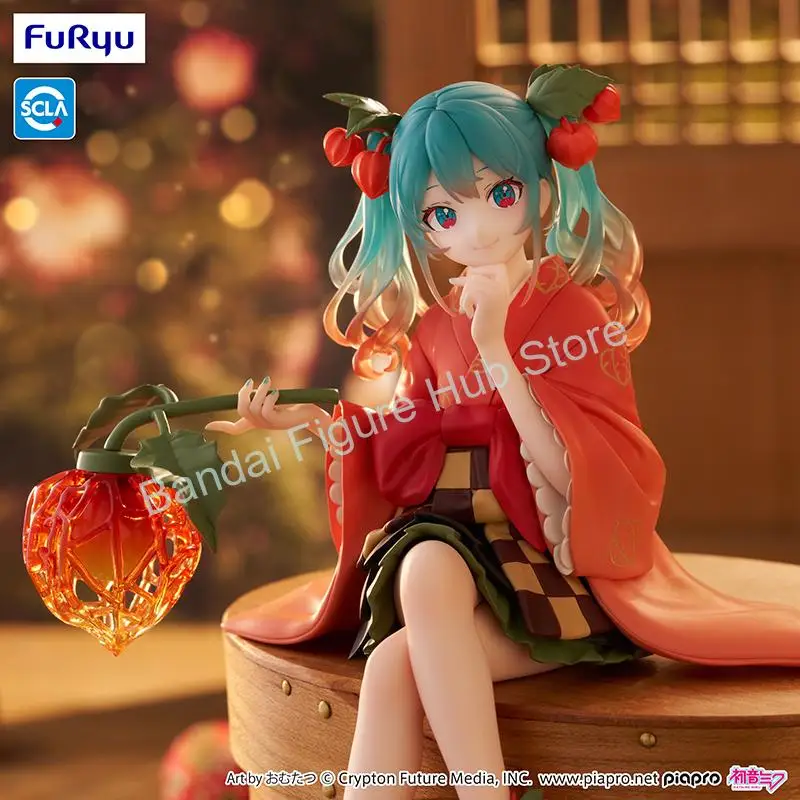 In Stock FuRyu Noodle Stopper Hatsune Miku Flower Fairy -Physalis Ver.- PVC 15CM Anime Action Figures Model Collection Toy view 3