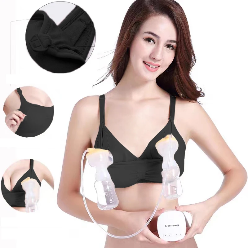 Nursing Bra Breast Pump Special Maternity Bra Hand Free Pregnancy Clothes Breastfeeding Accessories Pumping Bra Can Wear All Day