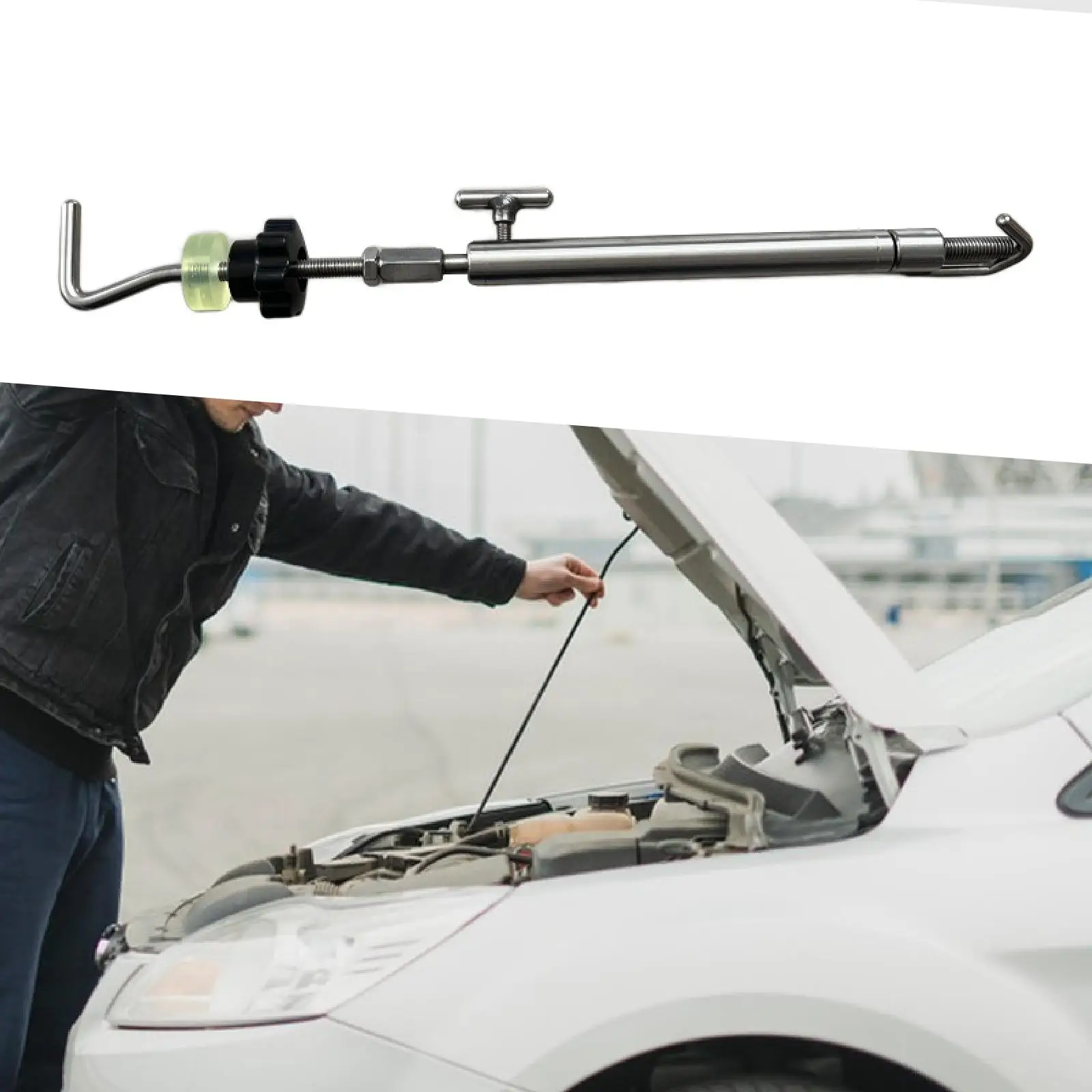 

Car Dent Repair Brace Adjustable Support Rod Practical Convenient Vehicle Maintenance Tool Sturdy Dent Removal Auxiliary Tool