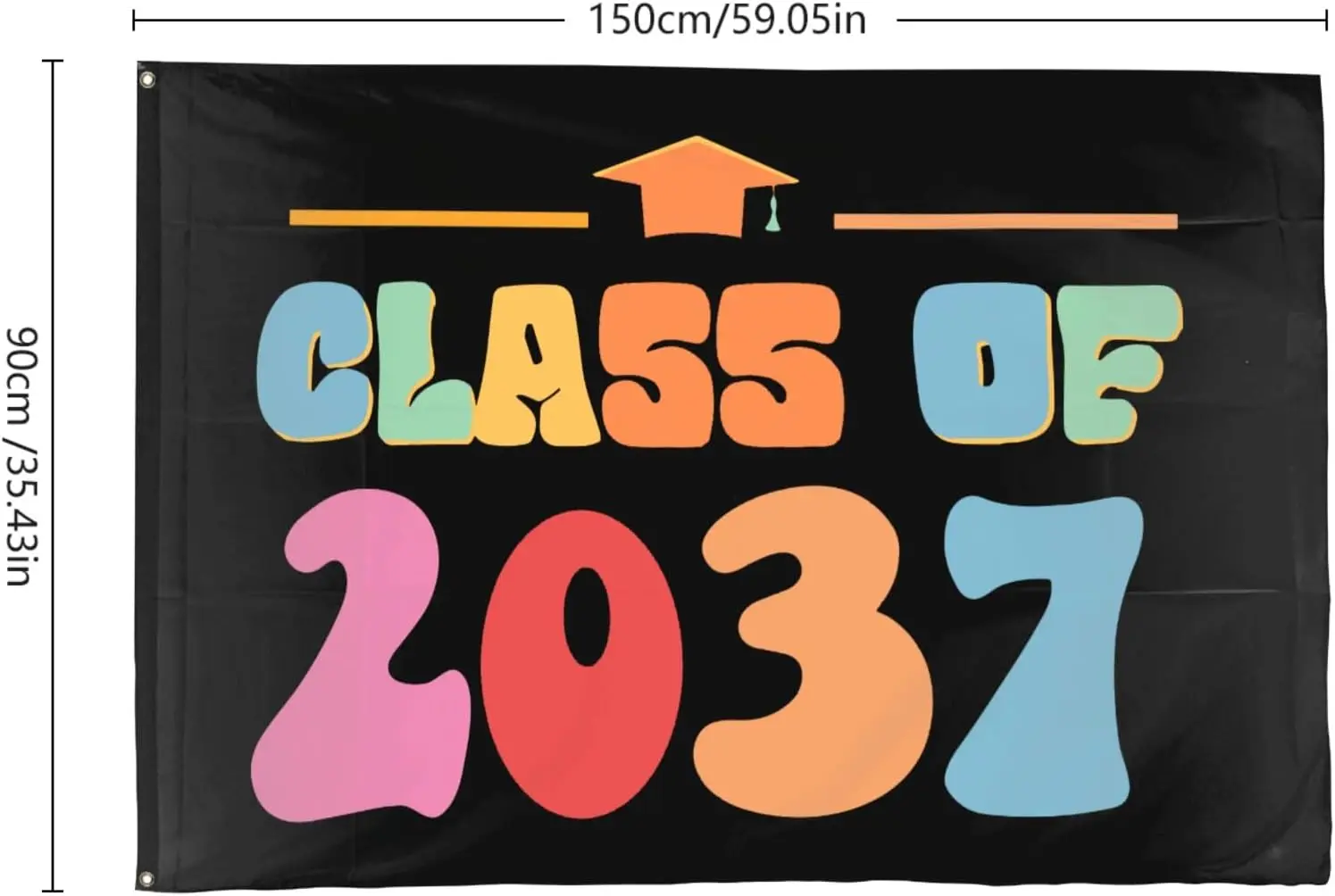 Flagnshow 100% Polyester Class Of 2037 Flags