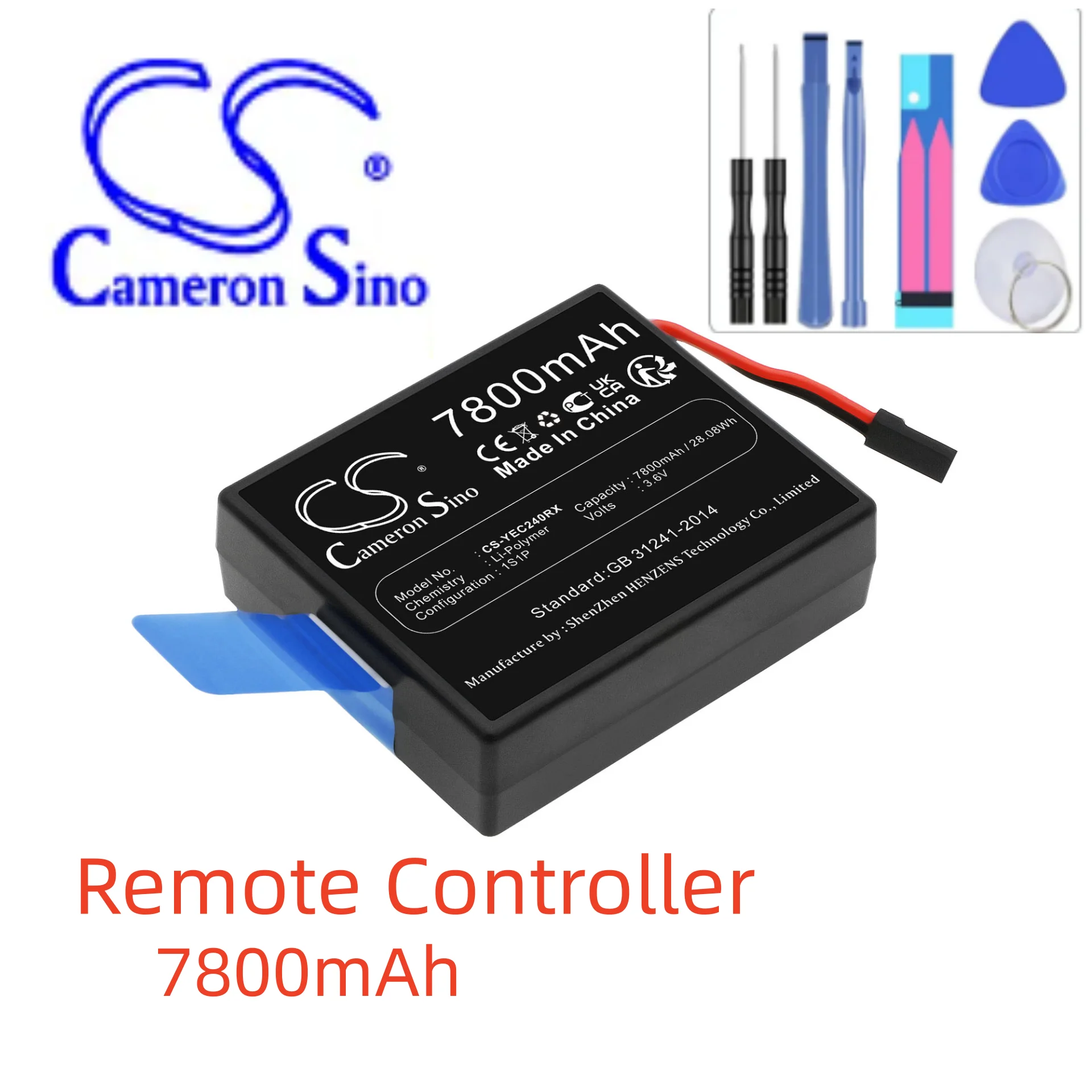 Remote Controller Battery For Tornado YP-2  YUNEEC H920 Controllers ST24 Capacity 7800mAh / 28.08Wh Color Black Type Li-Polymer