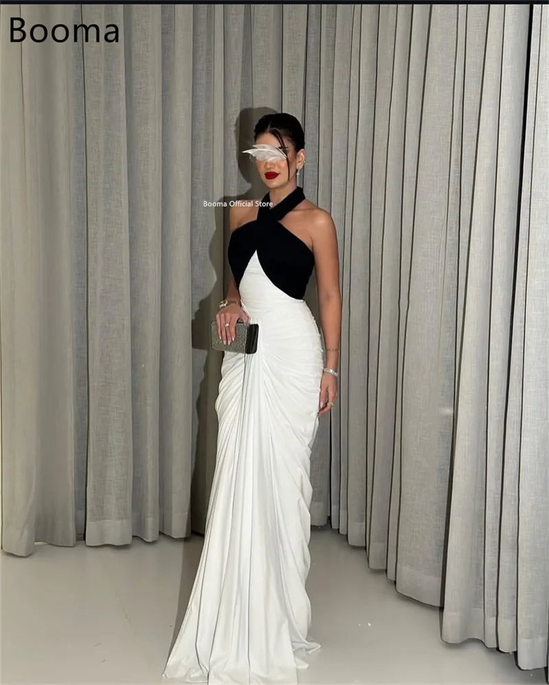 Booma Mermaid Evening Dresses Formal Party Gowns for Women Long Sleeveless Pleat Elegant Prom Gown Customize 2025 image 2
