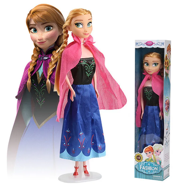 Frozen 2 Elsa Anna Figure Princess Doll Toys Snow Queen Children Girls Toys Elsa Dolls Clothes for Dolls Children Gift