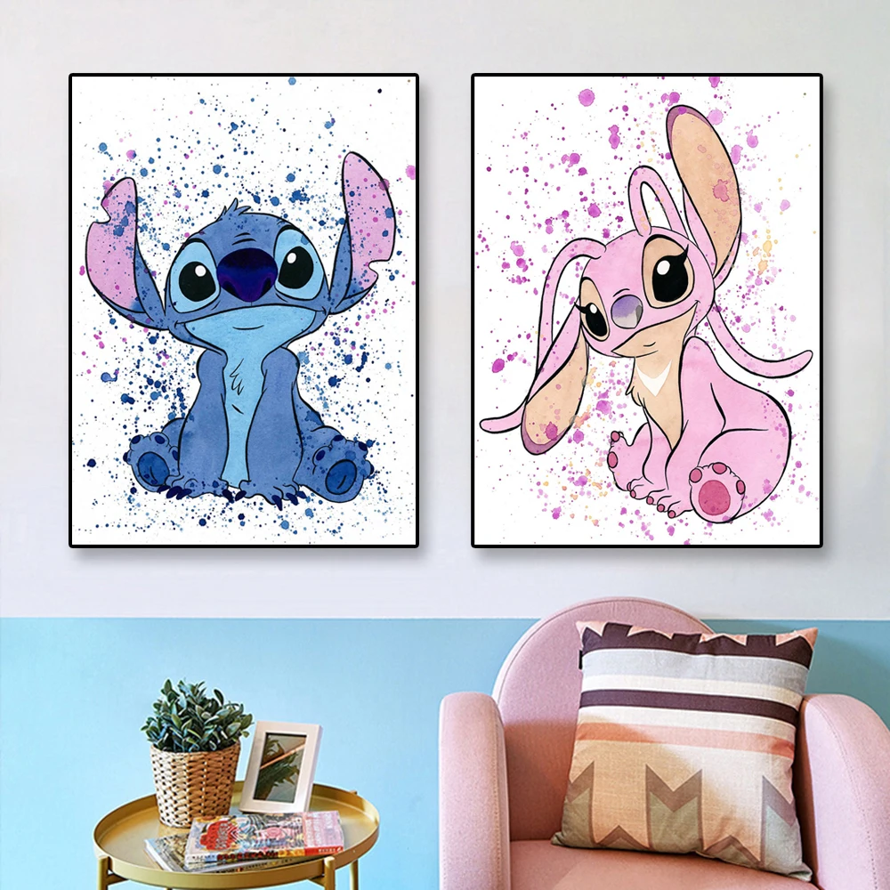 Cute Easy Cute Stitch and Angel Drawing: A Must-Have for Kids' Room Decor