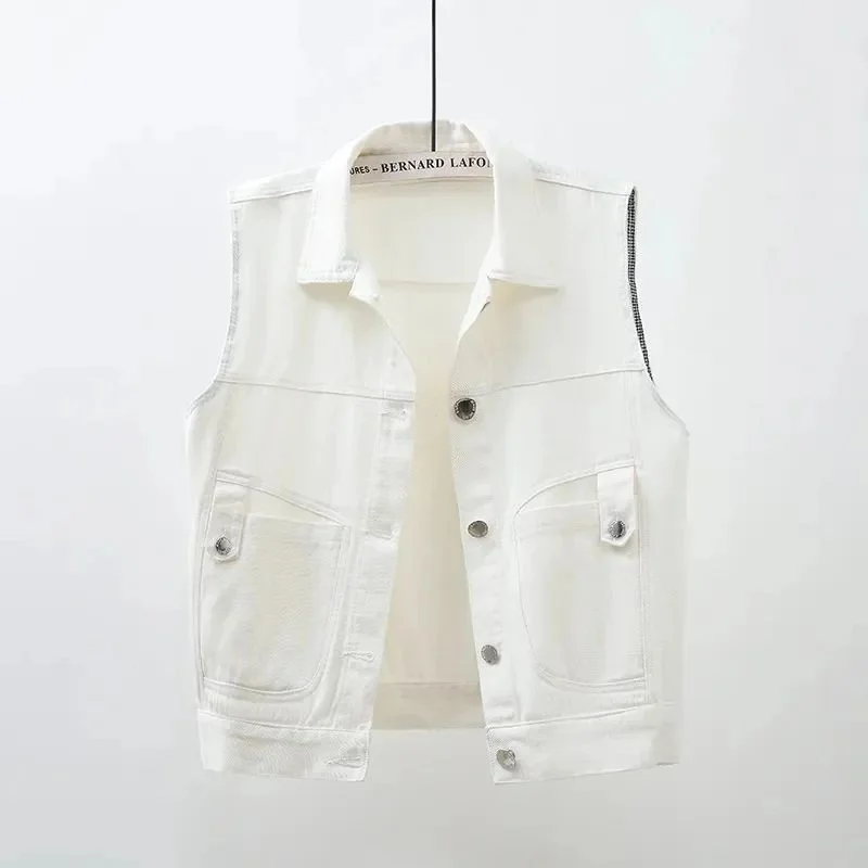 

Красный джинсовый ковбойский жилет, женская верхняя одежда Faion Cleanfit Sle ort для осеннего сезона, другой материал 00%