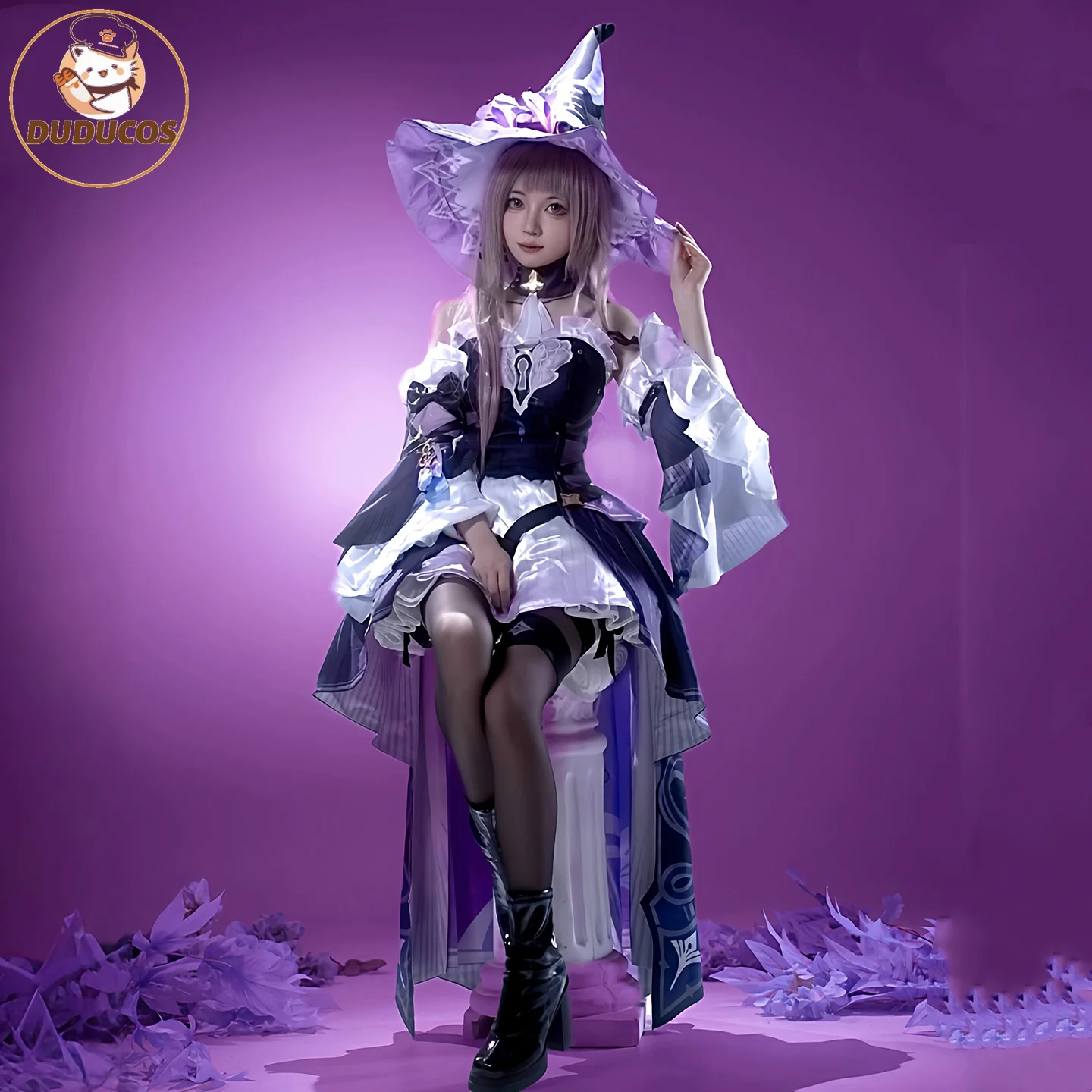 

IN STOCK The Herta Cosplay Costume Game Honkai: Star Rail DUDU-SR HSR Women Cosplay The Herta Halloween Costume Wig