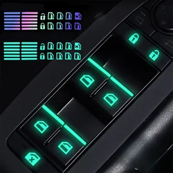 Car Window Lift Luminous Switch Button Sticker For Renault Laguna 2 Captur Fluence Megane 2 Megane 3 Scenic