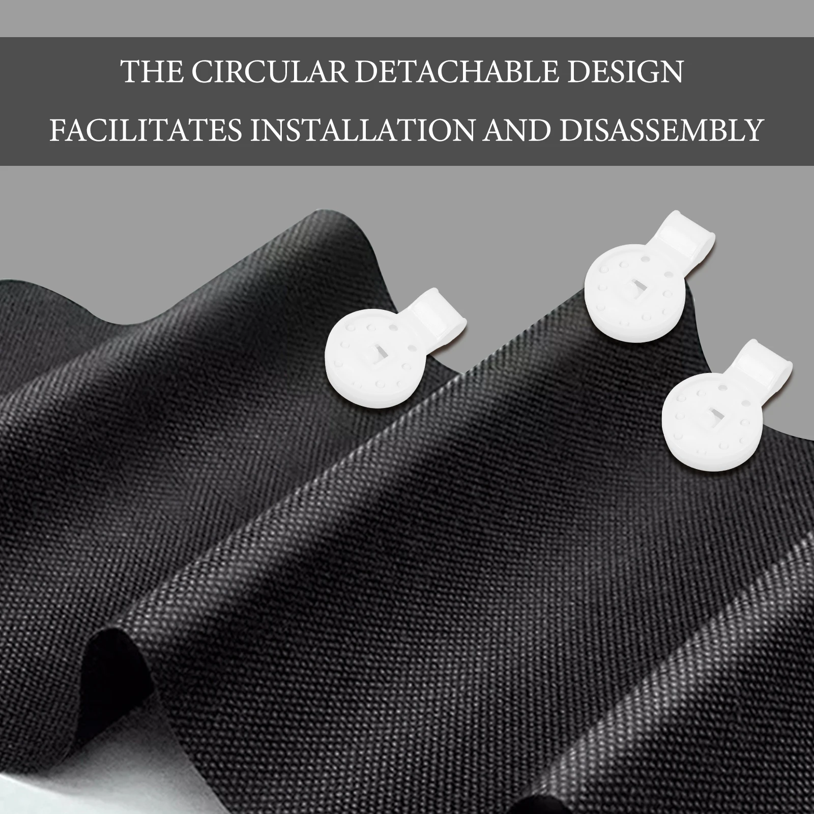 

80Pcs Durable Shade Cloth Clips Easy Install Plastic Sunshade Fixing Tools for Outdoor Garden Netting Shade Cloth Clips