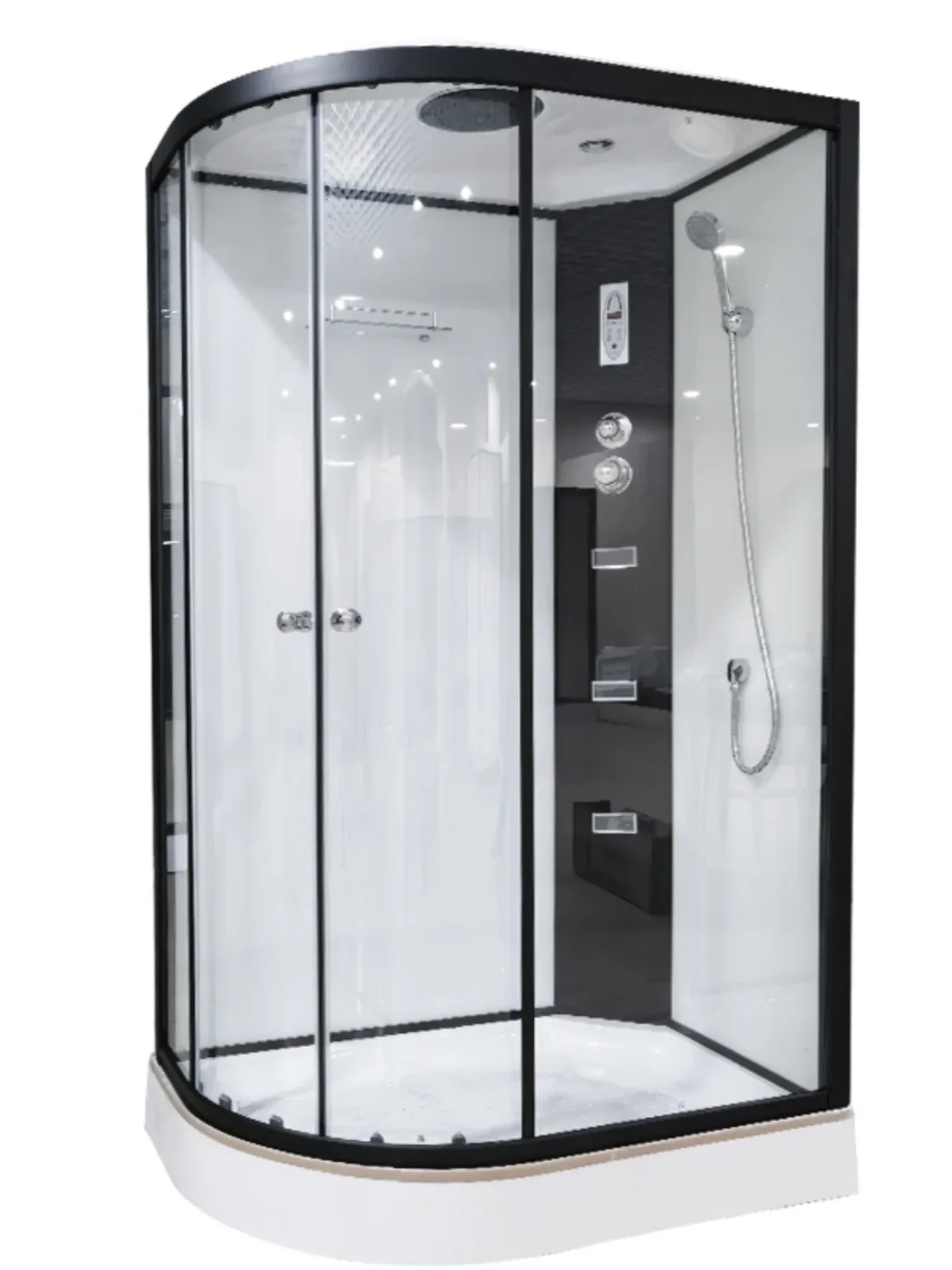 Integral shower room tempered glass household partition bathroom integrated wet and dry separation bath screen