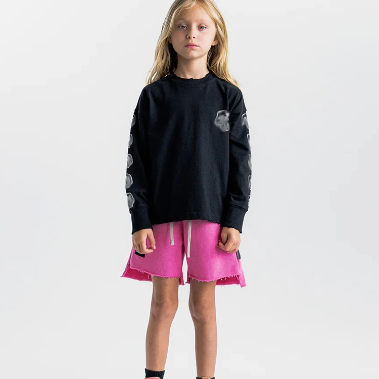 2026 New Israel N Band Summer Teenagers Shorts Cotton Letter Skull Print Toddler Boy Outfits Kids Outwear Children Clothes Sets