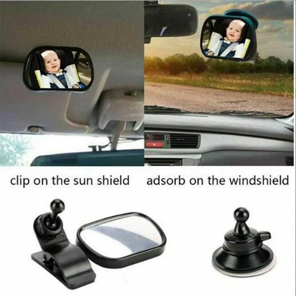 

Universal Rear View Interior Car Rearview Back For Seat Mirror Suction Cup Baby Monitoring View Mirror With Holder