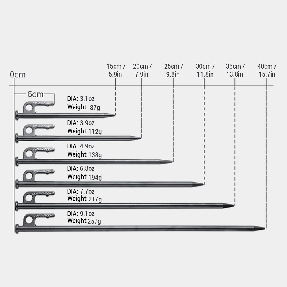Anti-Rust Tent Nail Fixed Pole Canopy Nail Camping Nail Camping Nail High Carbon Steel Electrophoresis Outdoor Tent Accessories