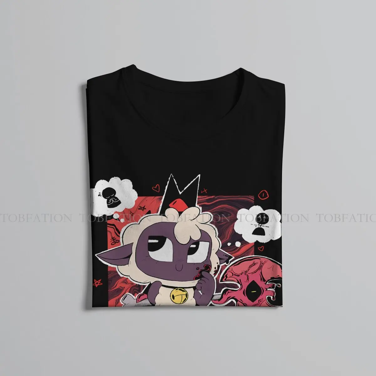 Cult of The Lamb Goat Game 100% Cotton TShirts Chibi Personalize Homme T Shirt New Trend Tops Size S-6XL view 5
