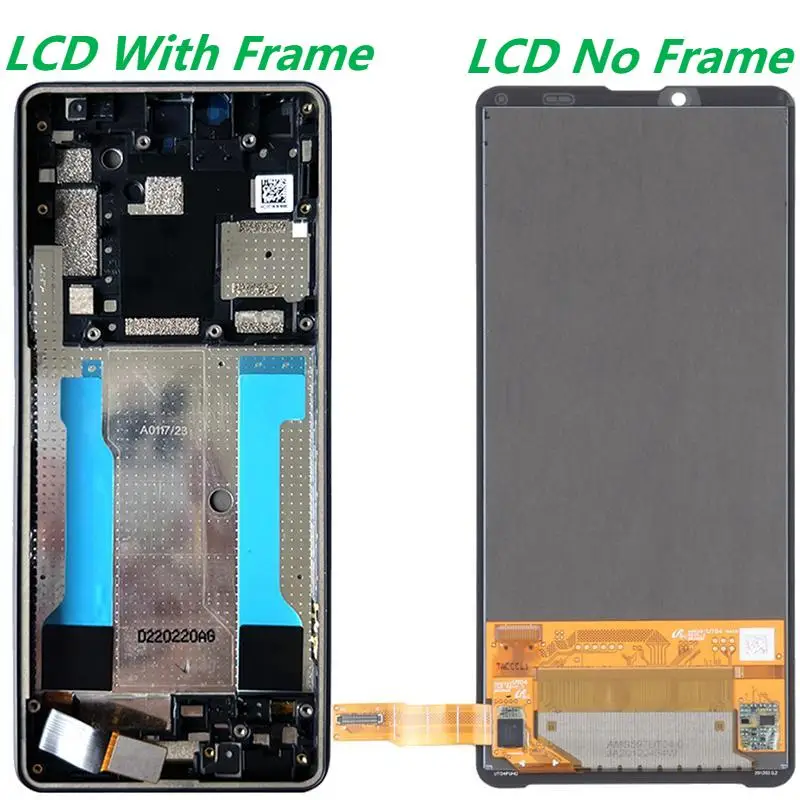 6.0  AMOLED For Sony Xperia 10 III LCD Display With Frame SO-52B SOG04 XQ-BT52 A102SO LCD Touch Screen Digitizer Assembly Parts