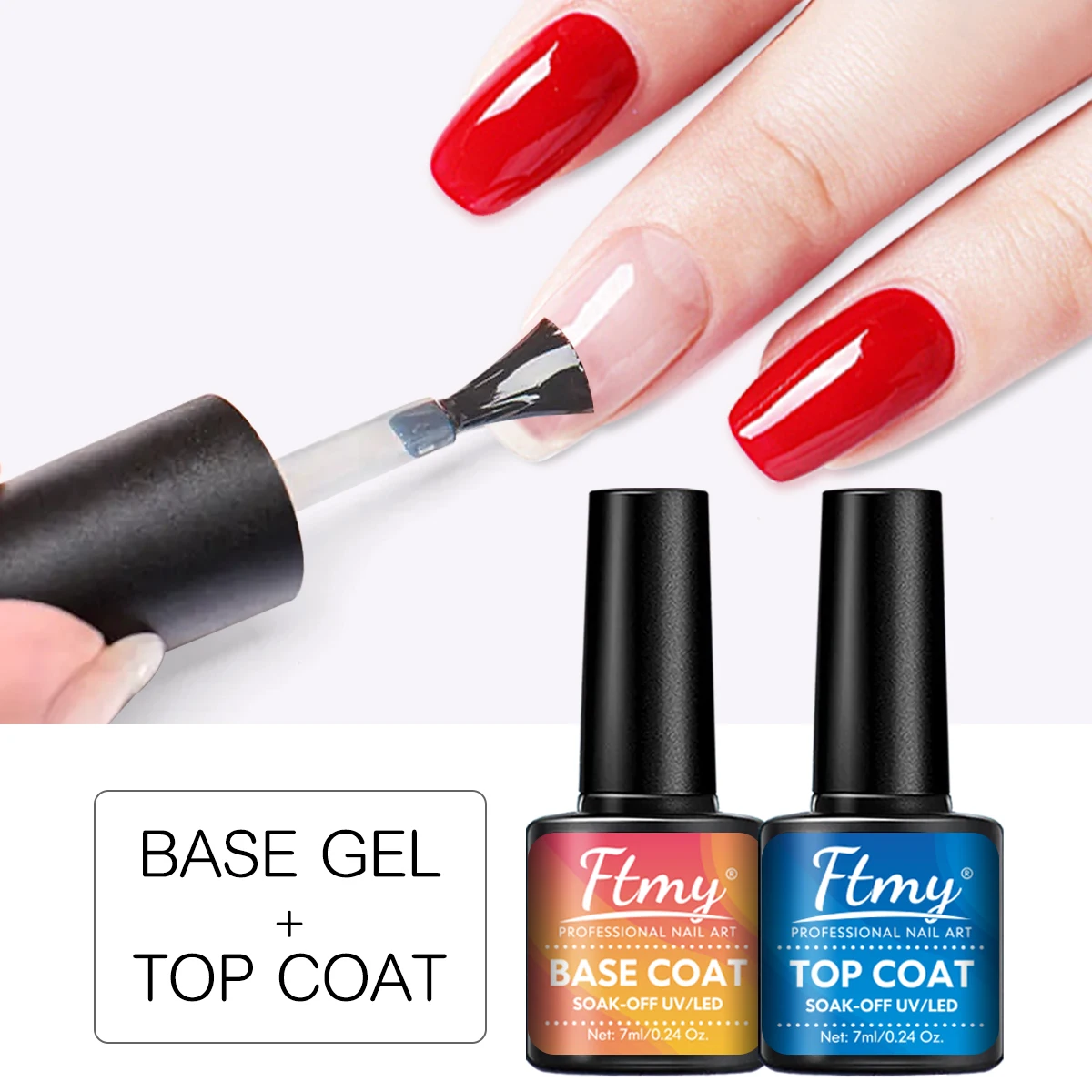 Desidratador de preparação de unhas 5 tamanhos e base de gel primer sem ácido conjunto com óleo de cutícula de unha, desidratador para acrílico e gel n