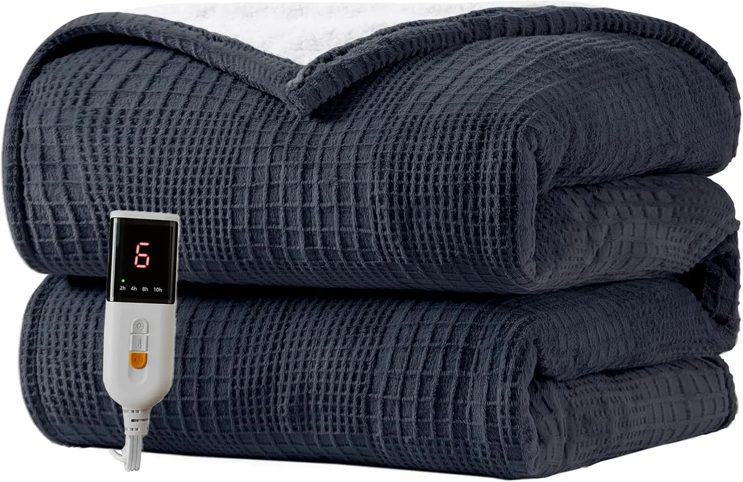 

Electric Heated Blanket 50x60 Inches with 9 Heat Settings, Auto-Off Timer, ETL Certified, Machine Washable in Black