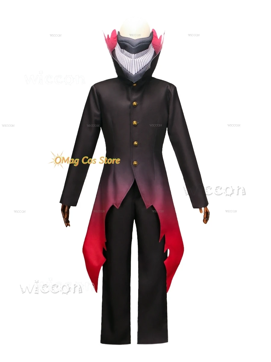 Ken Takakura Ken Okarun Dandadan Cosplay Costume Turbo Granny Mode High Necked Trench Coat Red Outfit Halloween Party Black Suit