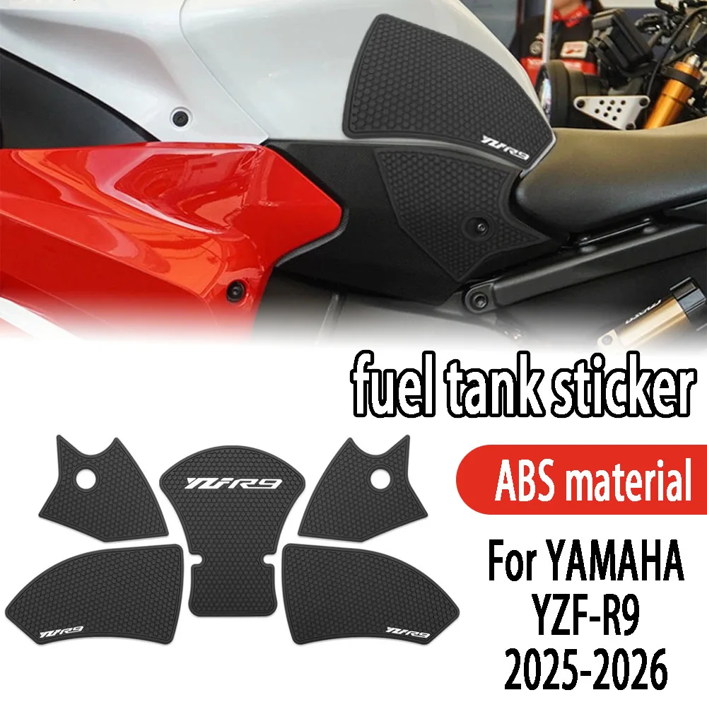 For YAMAHA YZF R9 yzf r9 2025-2026 Motorcycle Protector Anti Slip Tank Pad Sticker Gas Knee Grip Traction Side Pad accessories