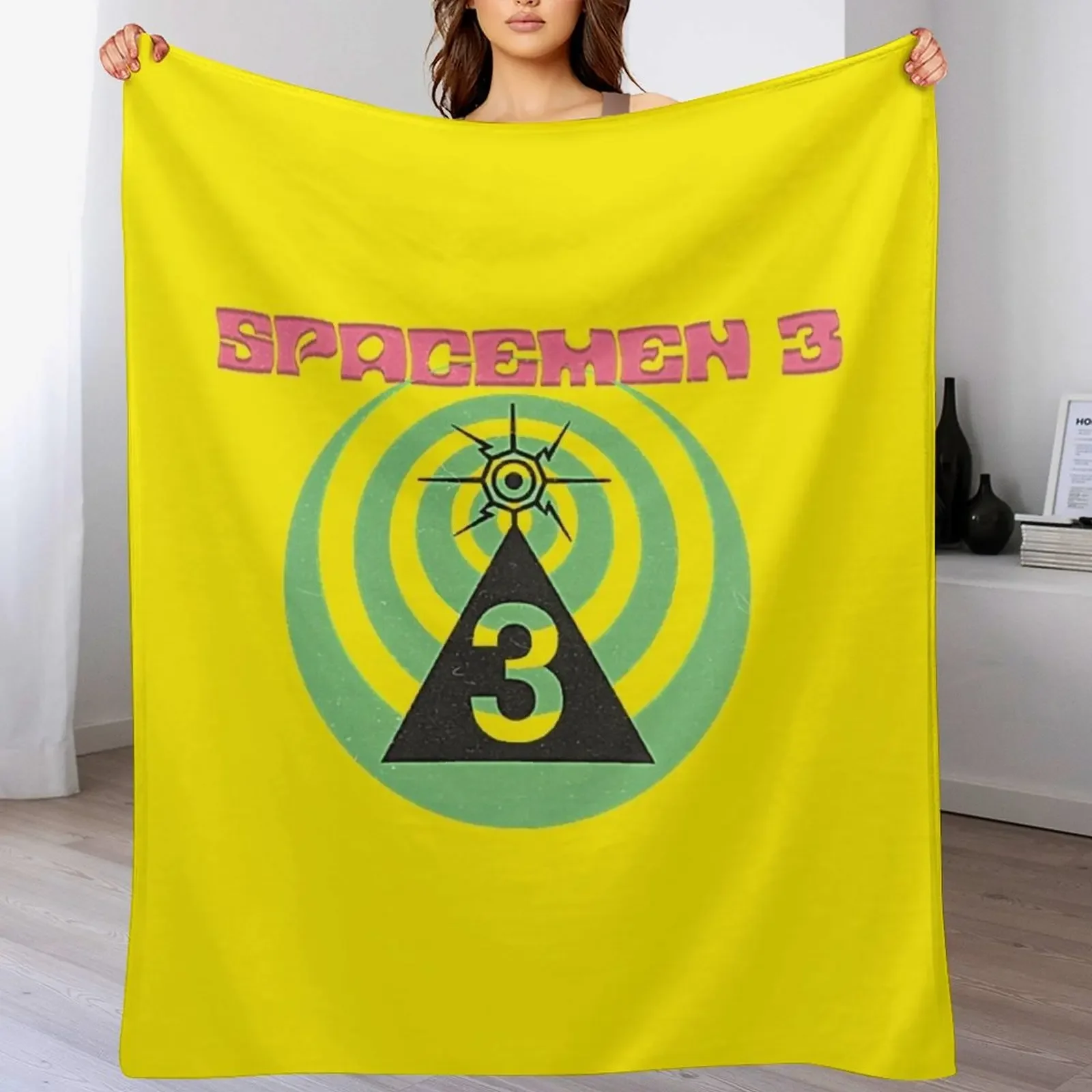 

Spacemen 3 T-Shirt Throw Blanket Stylish Decor Blanket Gift for Friends Roommate
