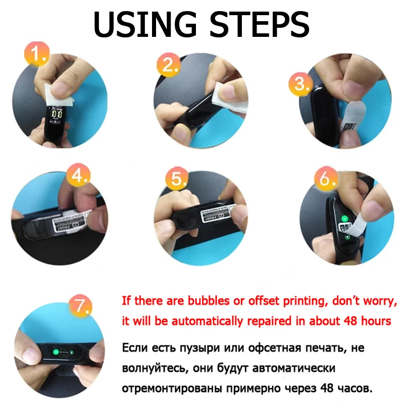 Full Screen Protector For Xiaomi Band 7 6 5 Soft Hydrogel Protective Film For Mi Band 3 4 Smartband Explosion-proof Accessories