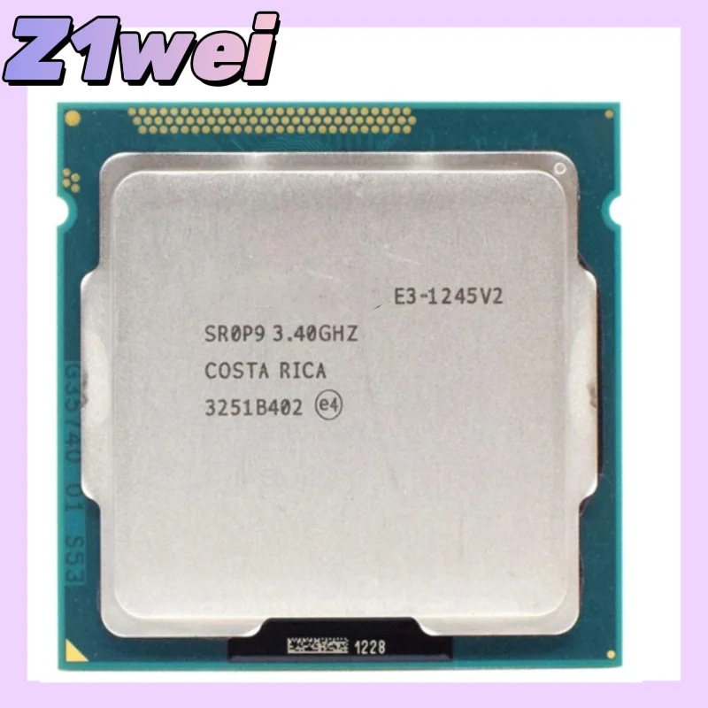 E3 1245 V2 1245V2 Quad Core CPU Processor 3.4GHz LGA 1155 8MB SR0P9