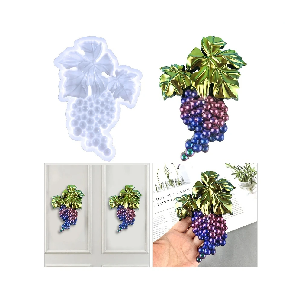 Grapevine Shape Silicone Mold DIY Semi-dimensional Grape Wall Desktop CabinetDecoration Hanging Epoxy Resin Molds