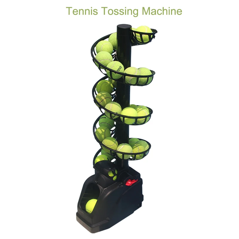 New Tennis Tossing Machine Self-help Single Practice Catcher Multi-ball Training Assist Portable Tennis Tossing Machine